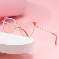 Partagas Photochromique TR90 Métal Oeil de Chat Charnière à Ressort UV400 Anti Lumière Bleue Lunettes Optique Cadre Lunettes pour Femmes
