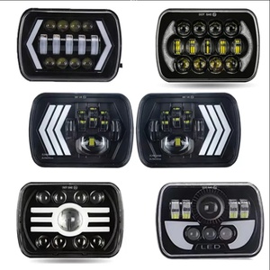 ไฟหน้ารถยนต์แบบ LED ทรงสี่เหลี่ยมขนาด 7 นิ้ว 5*7 สำหรับรถออฟโรด พร้อมเลนส์หลอดไฟสำหรับรถบรรทุก รถออฟโรด เชอโรกี - Product Image 1