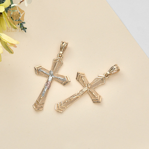 Elfic सुरुचिपूर्ण धार्मिक लटकन सामान ईसाई गहने पार लटकन हार सोने क्रॉस कील गहने - Product Image 5