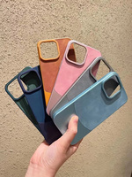 Étui de téléphone en cuir de style professionnel pour iPhone avec support, coque de téléphone portable pour iPhone 16 15 14 13 12 17 Pro Max