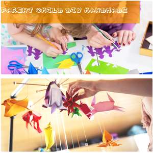 Myway 500 Hojas <span class=keywords><strong>de</strong></span> Papel para Manualidades <span class=keywords><strong>de</strong></span> 6 Pulgadas, Papel <span class=keywords><strong>Origami</strong></span> <span class=keywords><strong>de</strong></span> Color Personalizado, Biodegradable, Cuadrado, <span class=keywords><strong>de</strong></span> Doble Cara, para Niños y Adultos - Product Image 4