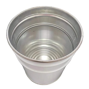 Barattolo di latta rotondo da 1 litro con coperchio stretto in trippa per vernice, rivestimento e altri prodotti chimici - Product Image 1