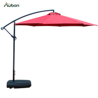 Parasol Cantilever Extérieur Banana avec Base pour Jardin, Cour, Plage, Usage Commercial, Protection Soleil et Pluie