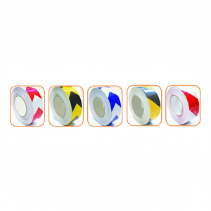 Cintas adhesivas reflectantes de dos tonos, 50mm x 10m, tira de advertencia de seguridad para automóviles, camiones, techos y remolques - Product Image 2