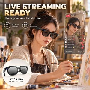 Gafas Inteligentes CY03 con Cámara de 8MP, Grabación de Video, Estabilización, Transferencia WiFi, Grabación de Audio, Cámara Portátil, Venta al Por Mayor - Product Image 3