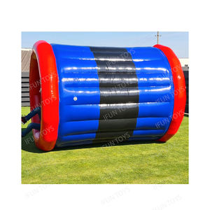 Jeux de construction d'équipe drôle roue de roulement de marche gonflable sur le sol roue de rouleau d'eau en verre jouets gonflables de roue de Hamster - Product Image 2