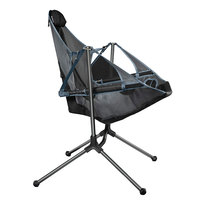 Chaise longue pliante moderne en métal durable pour l'extérieur, confortable pour le camping, la plage et le parc – Mobilier d'extérieur