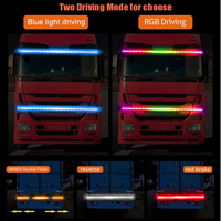 Barre lumineuse de hayon personnalisée JYGD, bande LED de 60 pouces, étanche, flèche rouge pour voitures/camions 24V