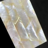 Lembar cangkang mutiara ibu kuning alami langsung dari pabrik untuk perhiasan kerajinan seni instrumen musik tatahan furnitur