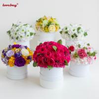 Lovebay Nouveau Design Fleurs Naturelles Préservées Mixtes Roses Éternelles en Gros Roses Préservées Infinity en Boîte pour la Saint-Valentin