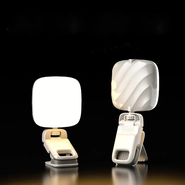 Mini Selfie Ring Light Portable Clip-on Selfie Fill Light USB Rechargeable Battery Operated LED Fill Light for Mobile Phone