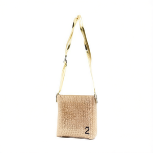 Bolso de mano de doble cara con forro dorado, 18x20cm, tipo bandolera - Product Image 1