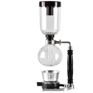 High quality classic 3/5 vacuum syphon glass stainless steel espresso cup drip coffee maker coffee machine