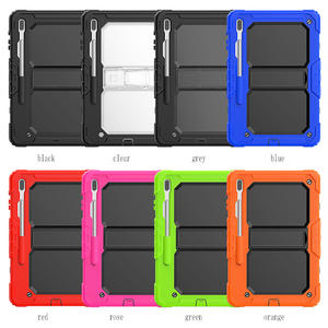 เคสกันกระแทก3ชั้นมีขาตั้ง,เคสใสพร้อมที่ใส่ปากกา S สำหรับ <span class=keywords><strong>Samsung</strong></span> <span class=keywords><strong>Galaxy</strong></span> <span class=keywords><strong>Tab</strong></span> <span class=keywords><strong>S7</strong></span> <span class=keywords><strong>FE</strong></span> <span class=keywords><strong>12</strong></span>.4 T730/T735 /T790 - Product Image 1