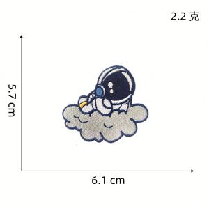 Autocollants brodés autocollants pour enfants, motif astronaute robot de dessin animé - Product Image 2