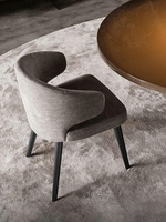 Design italien Offre Spéciale de luxe Style moderne PU ou tissu pieds en bois massif hôtel salle à manger Restaurant chaise de salle à manger
