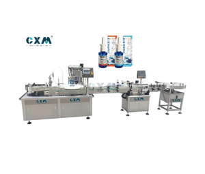 Machine de remplissage et de bouchage automatique de flacons de spray nasal électrique pour flacons en verre, haute précision CX-GFT - Product Image 1