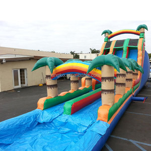 <span class=keywords><strong>Luau</strong></span>-tobogán de agua tropical inflable para exteriores, tobogán de agua comercial de pvc de 22 pies y 0,55mm - Product Image 4