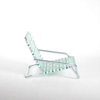 Chaise pliante à dossier bas pour le camping en plein air, chaise de plage portable pour les voyages