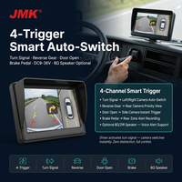 Moniteur de caméra de recul AHD couleur 1080p JMK 10 pouces 10,1 pouces pour voiture, aide au stationnement en marche arrière