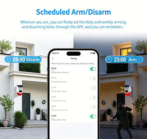 120dB Solar WiFi Siren Alarm Motion <b>Sensor</b> Detector Outdoor Waterproof Security Strobe <b>Light</b> System Support App Connect - Product Image 5