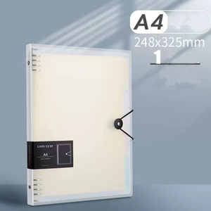 أفضل هدية للطلبة غلاف صلب فضفاض أوراق أوراق قابلة للإزالة مقاس أكبر غطاء قماش للربط الحراري للاستخدام المكتبي والأعمال - Product Image 2