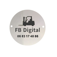 En gros métal auto-adhésif sécurité acier inoxydable gravé qr code étiquette étiquette