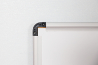 Tableau blanc magnétique mural effaçable à sec avec cadre en aluminium et plateau pour stylos, en MDF, pour bureaux, écoles et salles de réunion