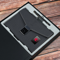 Meistverkauftes A5 Geschäftsnotizbuch Loseblatt-Planer Wiederverwendbares Smartes Kabelloses Lade-Notizbuch mit Powerbank USB und Stift-Set