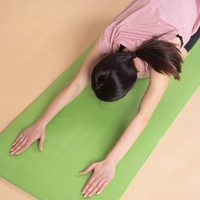 Tapete de Yoga NBR Multicolor de 185 cm de Largo, Antidesgarro, 10 mm de Grosor, Espuma de Alta Densidad, Ecológico, Impermeable, Plegable, con Bolsa de Transporte para el Hogar