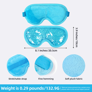 Máscara de Ojos para Dormir con Terapia de Frío y Calor, con Perlas de Gel de PVC para Aliviar la Fatiga Ocular, Compresa de Hielo Antienvejecimiento y Masaje - Product Image 2