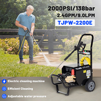 Nouvelle nettoyeuse haute pression à eau froide électrique robuste 2000 PSI/138 bars haute puissance pour les ateliers de lavage de voitures et l'usage domestique