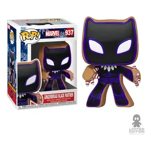 Per Funko per le vacanze Pop pantera nera di pan di zenzero 937 nuova Action Figure di meraviglia impostata per la raccolta di Display come accessorio Anime - Product Image 1