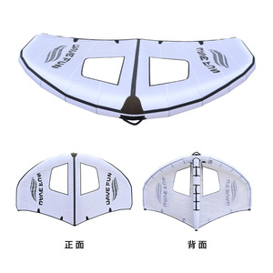 ว่าวลมเป่าลม Wavefun สีขาว ทำจากไนลอน มีหน้าต่างขนาดใหญ่ สำหรับผู้ใหญ่ เล่นในทะเล วินด์เซิร์ฟ - Product Image 1