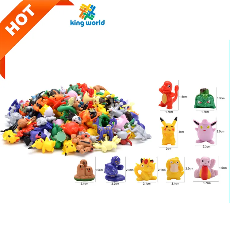 Wholesale Good Quality 2-3cm Mini Child Toy Action Figure Pokemond Go For Kids