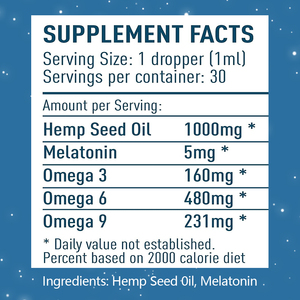 Gouttes liquides de mélatonine de haute qualité avec huile de chanvre et cannelle 30ml s'endormir gouttes liquides de sommeil plus rapides conçues pour les adultes - Product Image 2