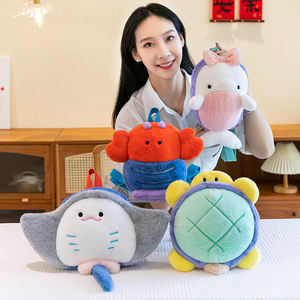 Venta al por mayor creativas lindas caricaturas niñas langosta de peluche mochilas 3D <span class=keywords><strong>animales</strong></span> <span class=keywords><strong>marinos</strong></span> de peluche niños mini <span class=keywords><strong>mochila</strong></span> monedero - Product Image 4