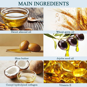 Balsamo detergente per il collagene-struccante E detergente per il viso con oli idratanti, vitamina E E burro di karité - Product Image 5
