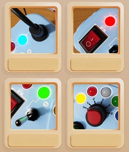 Console di Gioco Intelligente in Plastica per <span class=keywords><strong>Bambini</strong></span> <span class=keywords><strong>2</strong></span>-4 <span class=keywords><strong>Anni</strong></span>, Tavola Sensoriale Montessori con Luci per l'Educazione Precoce - Product Image 4