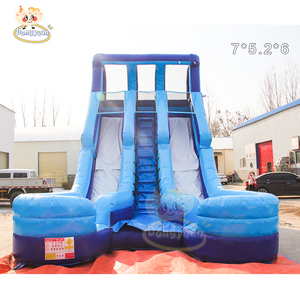 23ft màu xanh khổng lồ trong nhà trượt nước cho người lớn cho nhà hồ bơi công viên nước Trampoline trượt lâu đài trượt nước <span class=keywords><strong>Inflatable</strong></span> <span class=keywords><strong>Slide</strong></span> - Product Image 2