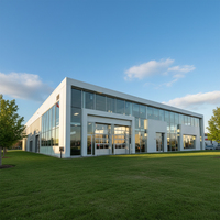 Estructura de Acero Económica y Fácil de Montar, Nave Modular de Paredes Delgadas, Taller, Almacén