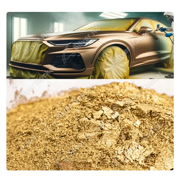 Pó de pigmento de ouro bronze com efeito metálico de alta qualidade