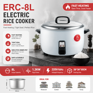 Olla <span class=keywords><strong>Arrocera</strong></span> <span class=keywords><strong>Eléctrica</strong></span> de Alta Calidad para Restaurante Comercial, Estilo Moderno y Sencillo, 8L, 10L, 13L, 23L, 38L, en Venta - Product Image 2