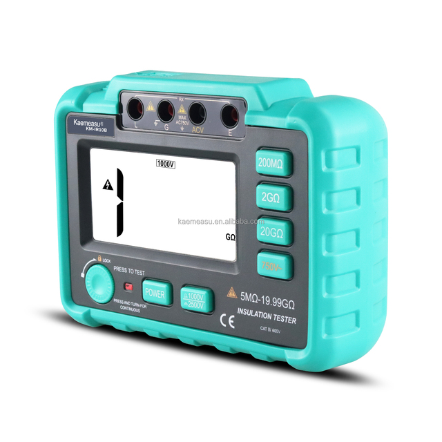 IR10B Insulation Resistance Tester 1000V 2500V Overload Protection Digital Insulation Resistance Tester