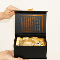 Boîtes d'emballage de parfum en carton rigide Kerryte avec logo privé imprimé, boîte de parfum noire magnétique avec emballage personnalisable