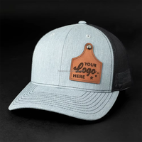 Topi Trucker Bordir Snapback Polos Custom, Jaring Suede, Patch Kulit, Label Telinga Kosong, Fashion Outdoor Unisex, Dapat Disesuaikan