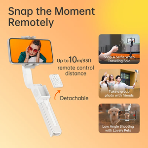 <span class=keywords><strong>Hohem</strong></span> iSteady Q selfie stick support de selfie réglable support extérieur pliable <span class=keywords><strong>stabilisateur</strong></span> universel diffusion en direct photographie vlog - Product Image 3