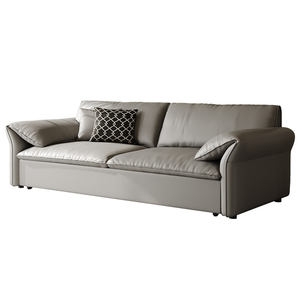 Sofá Cama Convertible Extensible Reclinable con Almacenamiento |   Sofá Cama Extraíble de Cuero Sintético para Apartamentos Pequeños, Multifuncional para Sala de Estar - Product Image 6