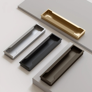 Modern Minimalist Concealed Flush Mount Grooved Handles for Wardrobes Drawers Cabinets and Shoe Cabinets - Product Image 1