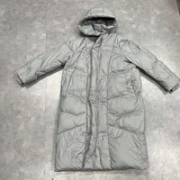 Veste d'hiver longue à manches longues en duvet matelassé européen américain pour hommes et femmes, manteau long taille plus